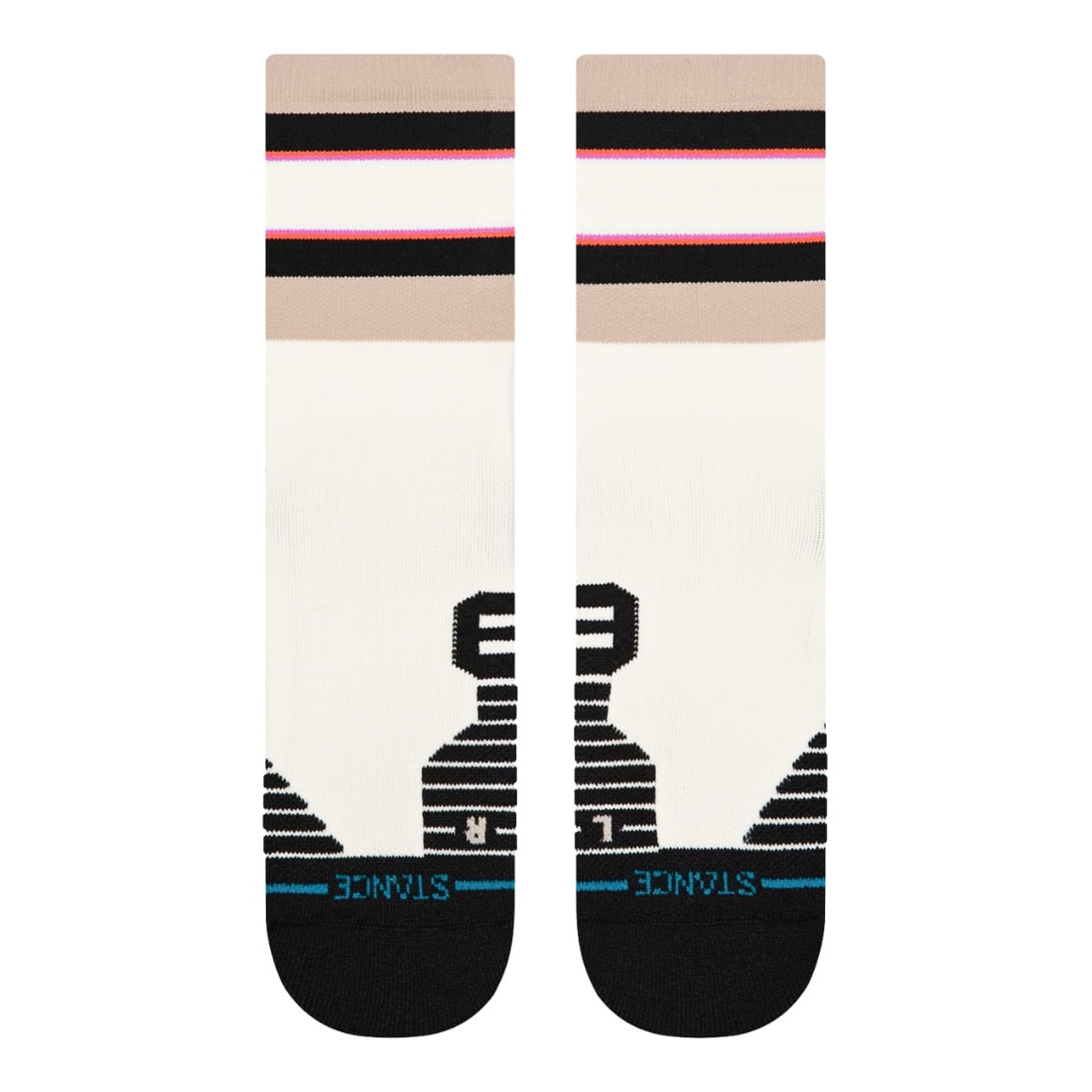 Stance Womens Subversion Mid Crew Socks - Canvas - Womens Running/Training Socks by Stance