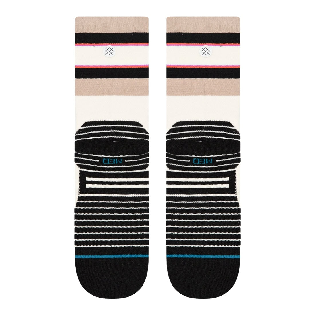 Stance Womens Subversion Mid Crew Socks - Canvas - Womens Running/Training Socks by Stance