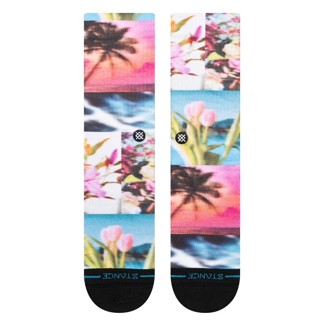 Stance Womens Take A Picture Socks - Floral - Womens Crew Length Socks by Stance