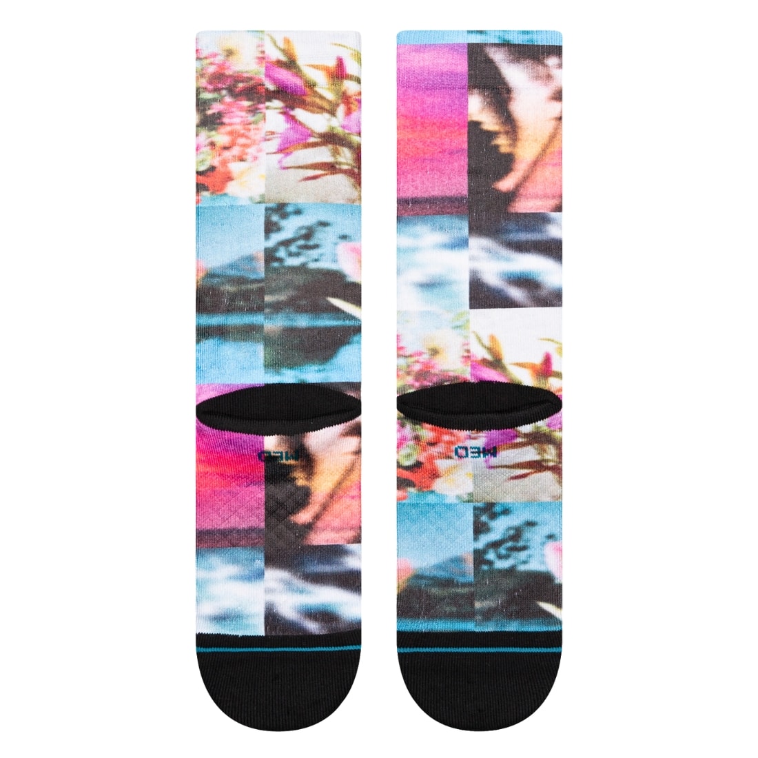 Stance Womens Take A Picture Socks - Floral - Womens Crew Length Socks by Stance