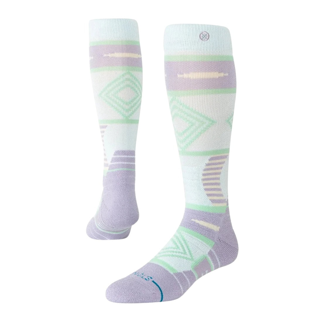 Stance Womens Temple Mid Poly Snow Socks - Sage - Womens Snowboard/Ski Socks by Stance