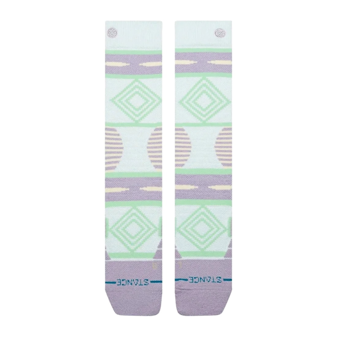 Stance Womens Temple Mid Poly Snow Socks - Sage - Womens Snowboard/Ski Socks by Stance
