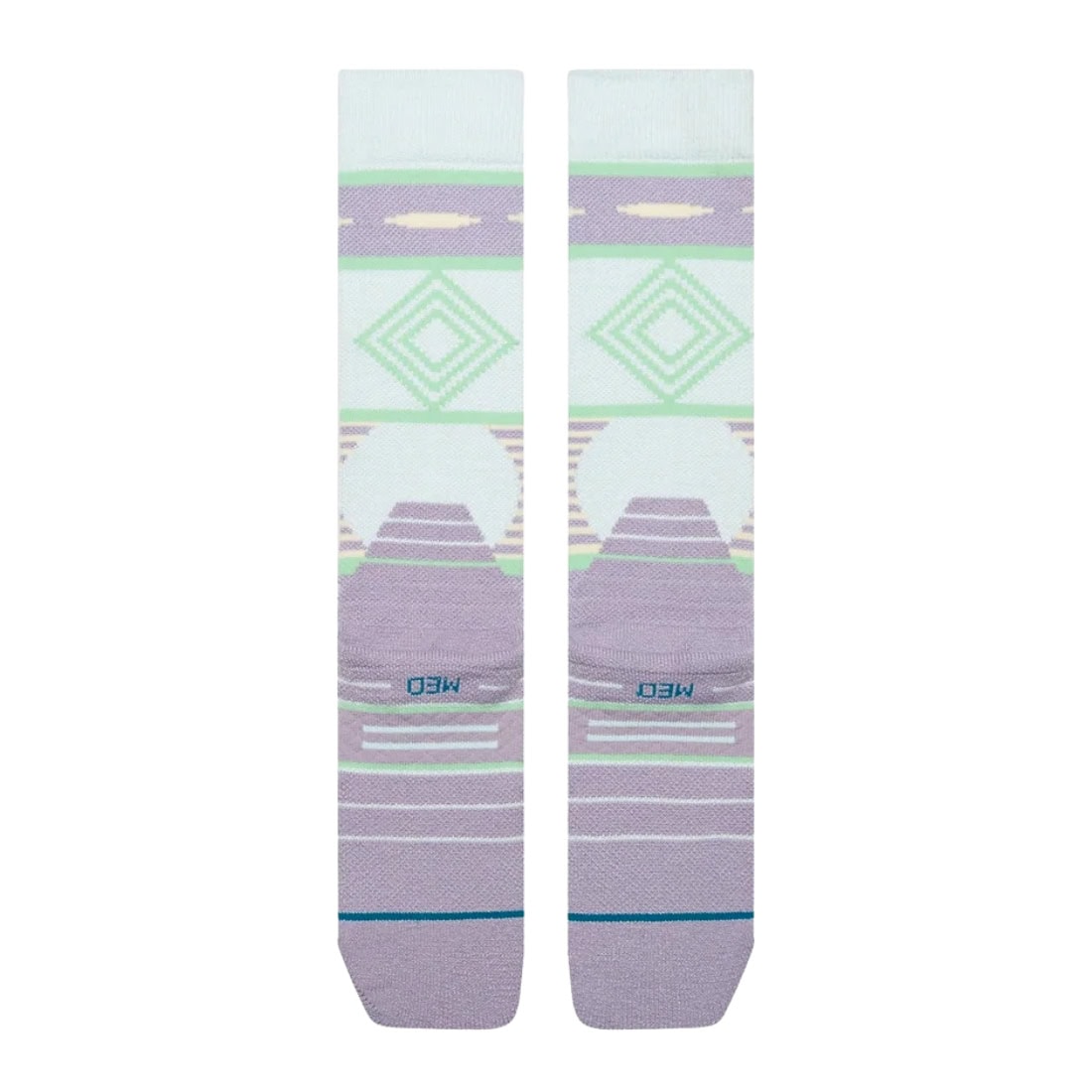 Stance Womens Temple Mid Poly Snow Socks - Sage - Womens Snowboard/Ski Socks by Stance