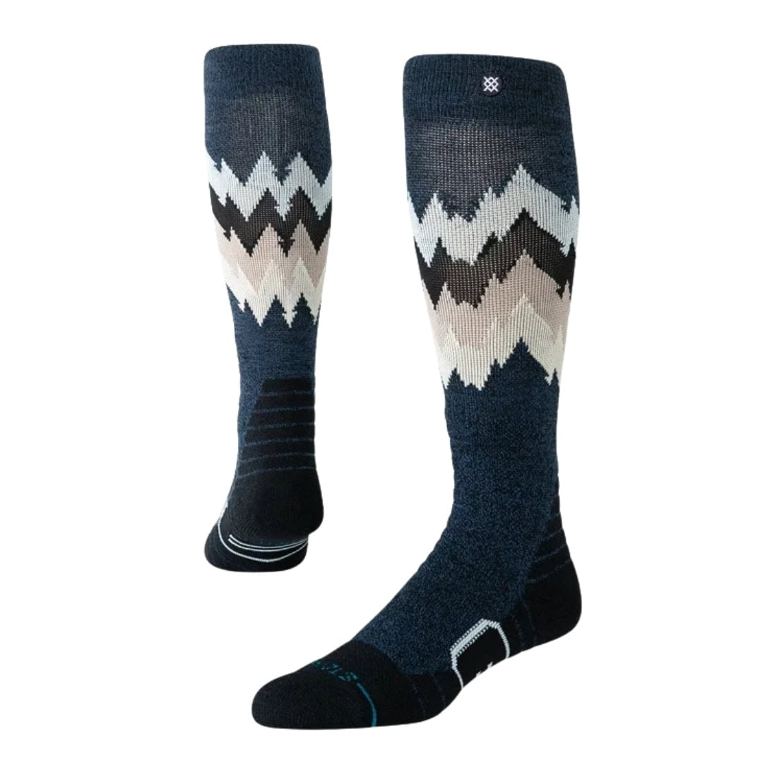 Stance Womens Thompson Mid Wool Snow Socks - Black Heather - Womens Snowboard/Ski Socks by Stance
