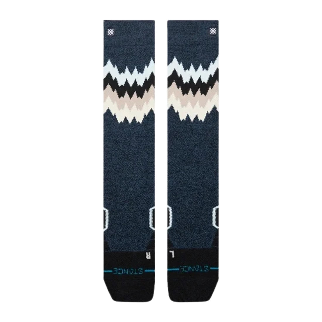 Stance Womens Thompson Mid Wool Snow Socks - Black Heather - Womens Snowboard/Ski Socks by Stance