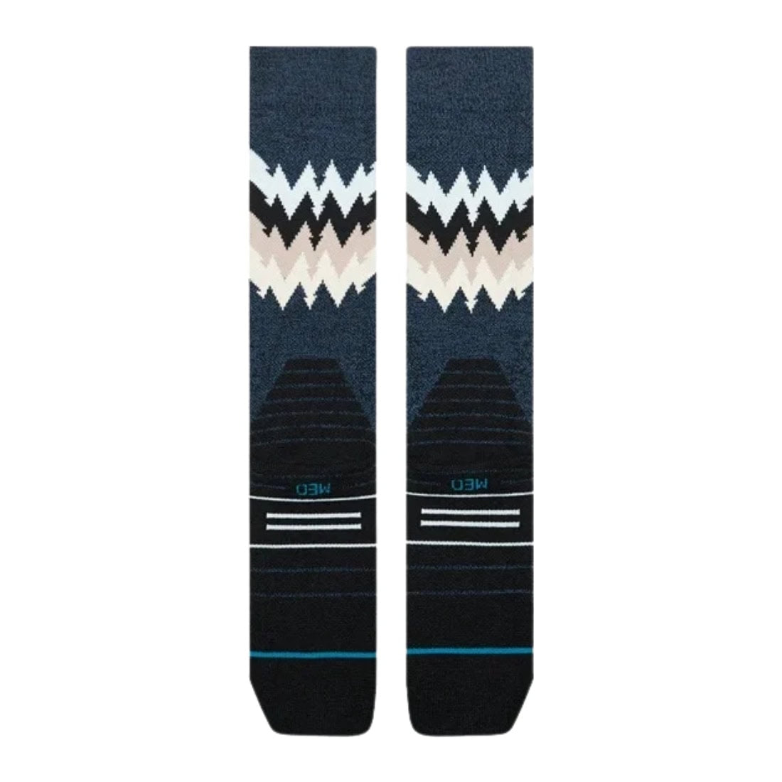 Stance Womens Thompson Mid Wool Snow Socks - Black Heather - Womens Snowboard/Ski Socks by Stance