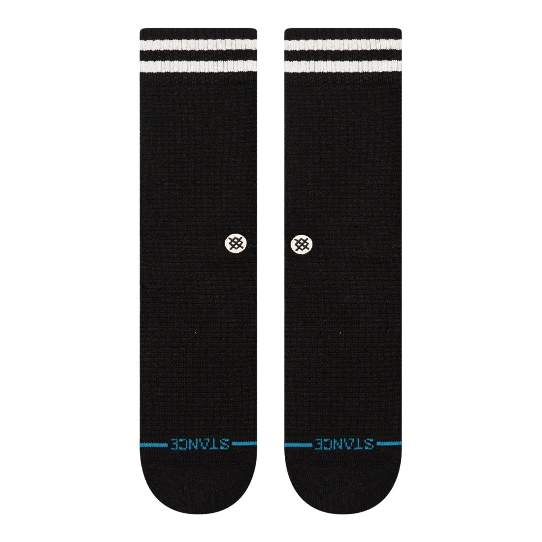 Stance Womens Waffles N Butter Crew Socks - Black - Womens Crew Length Socks by Stance