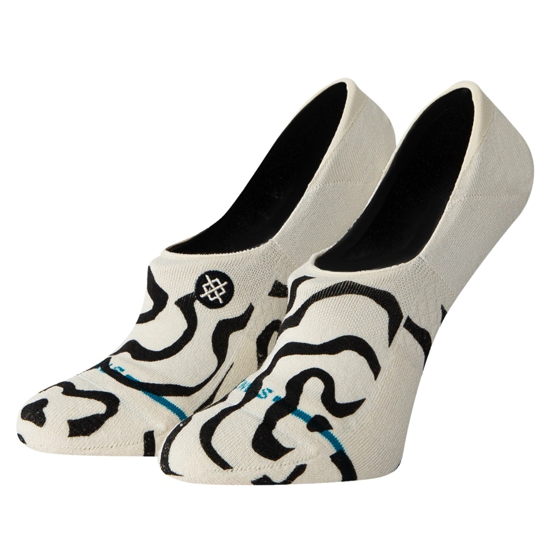 Stance Womens Wonky Do No Show Socks - Black White - Womens Invisible/No Show Socks by Stance