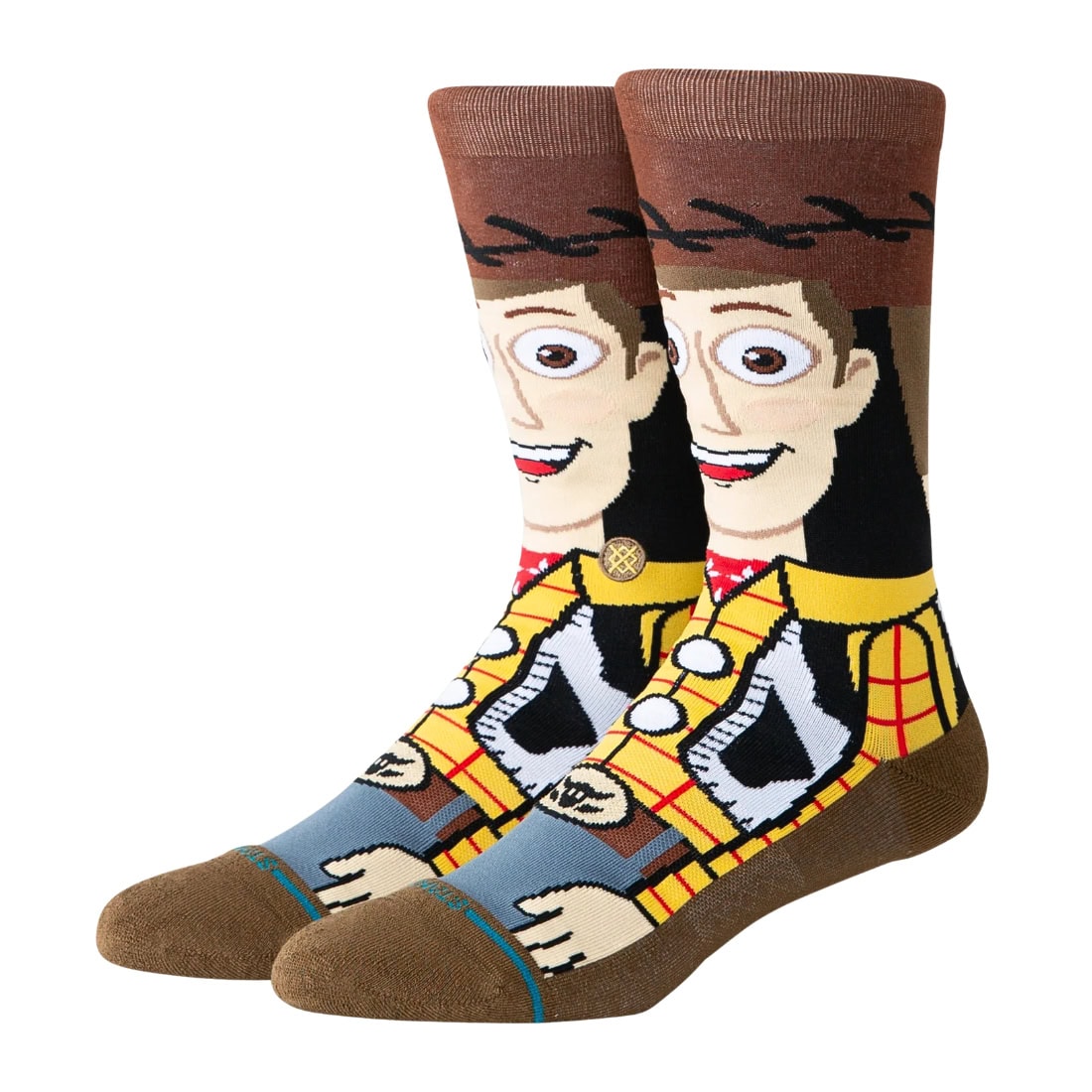Stance Woody Crew Socks - Brown - Unisex Crew Length Socks by Stance