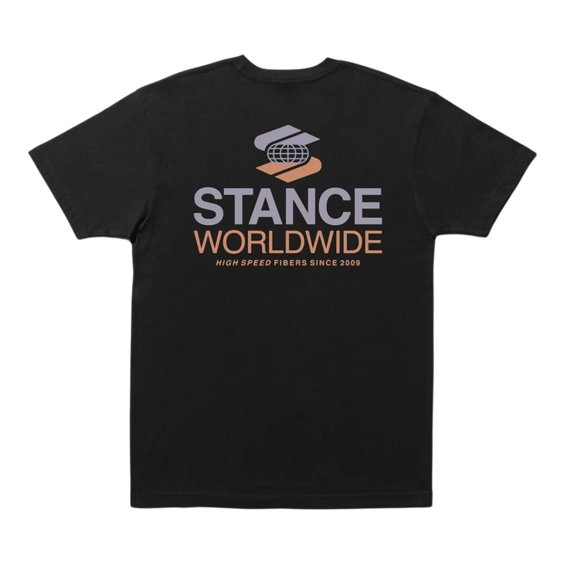 Stance Worldwide T-Shirt - Black - Mens Graphic T-Shirt by Stance