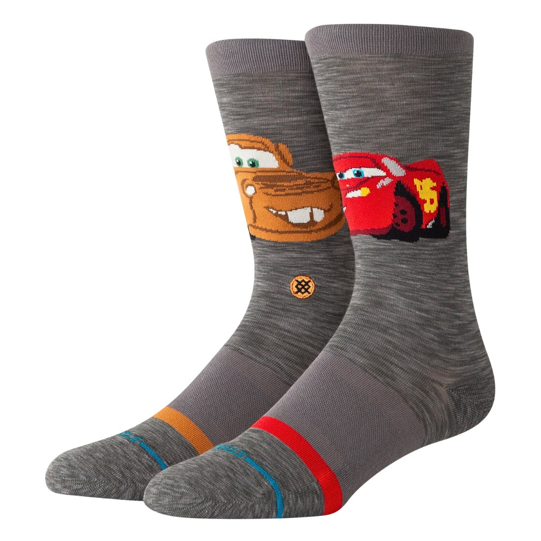 Stance X Cars Kachow Socks - Dark Grey - Unisex Crew Length Socks by Stance