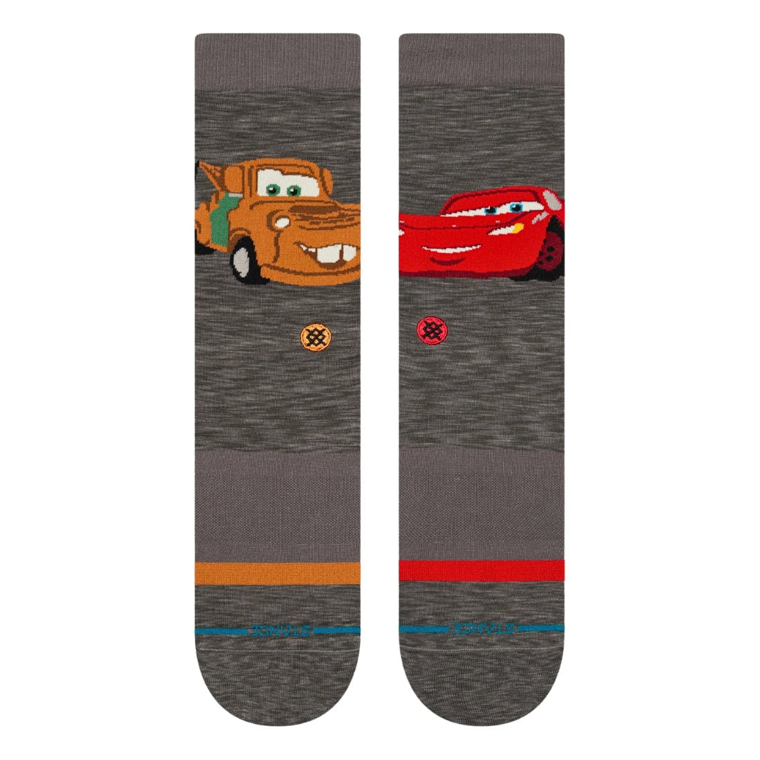 Stance X Cars Kachow Socks - Dark Grey - Unisex Crew Length Socks by Stance