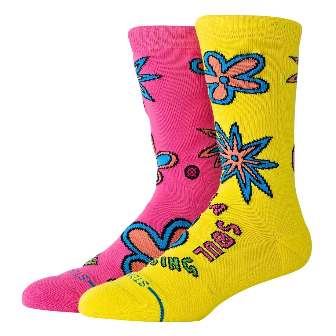 Stance X De La Soul 3 Feet High Socks - Multi - Unisex Crew Length Socks by Stance