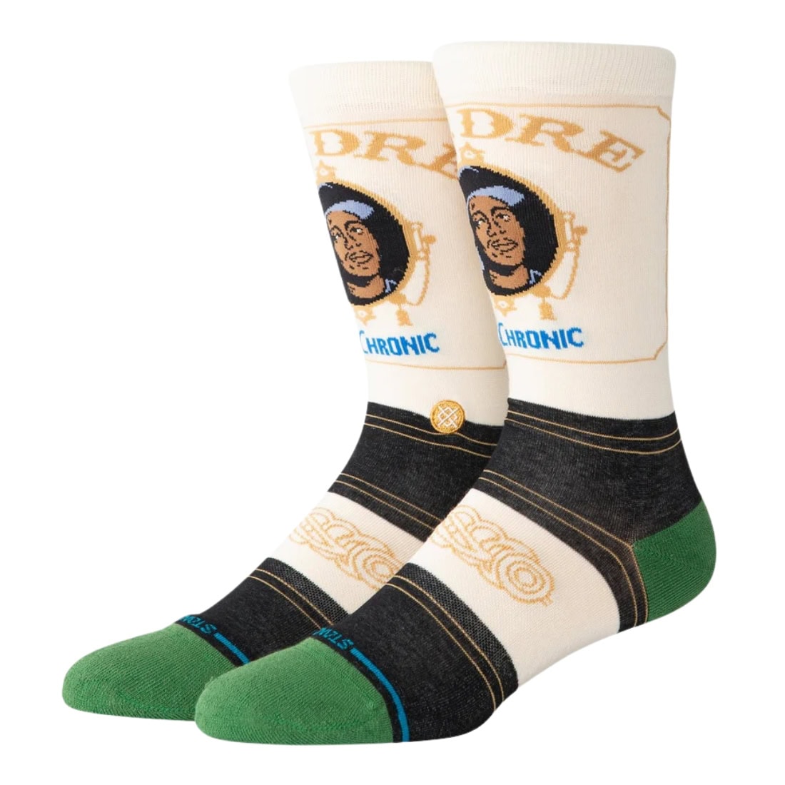 Stance x Dr Dre The Chronic Crew Socks - Black - Unisex Crew Length Socks by Stance