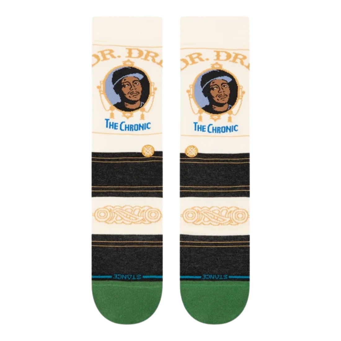 Stance x Dr Dre The Chronic Crew Socks - Black - Unisex Crew Length Socks by Stance