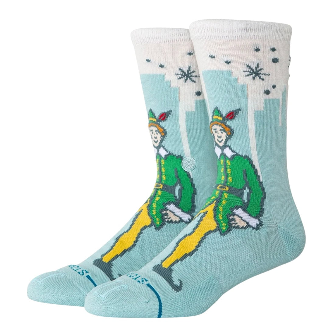 Stance x Elf Big City Elf Crew Sock - Ice Blue - Unisex Crew Length Socks by Stance