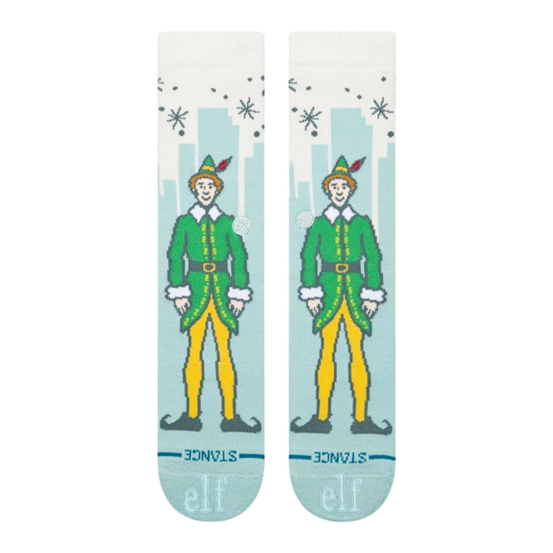 Stance x Elf Big City Elf Crew Sock - Ice Blue - Unisex Crew Length Socks by Stance