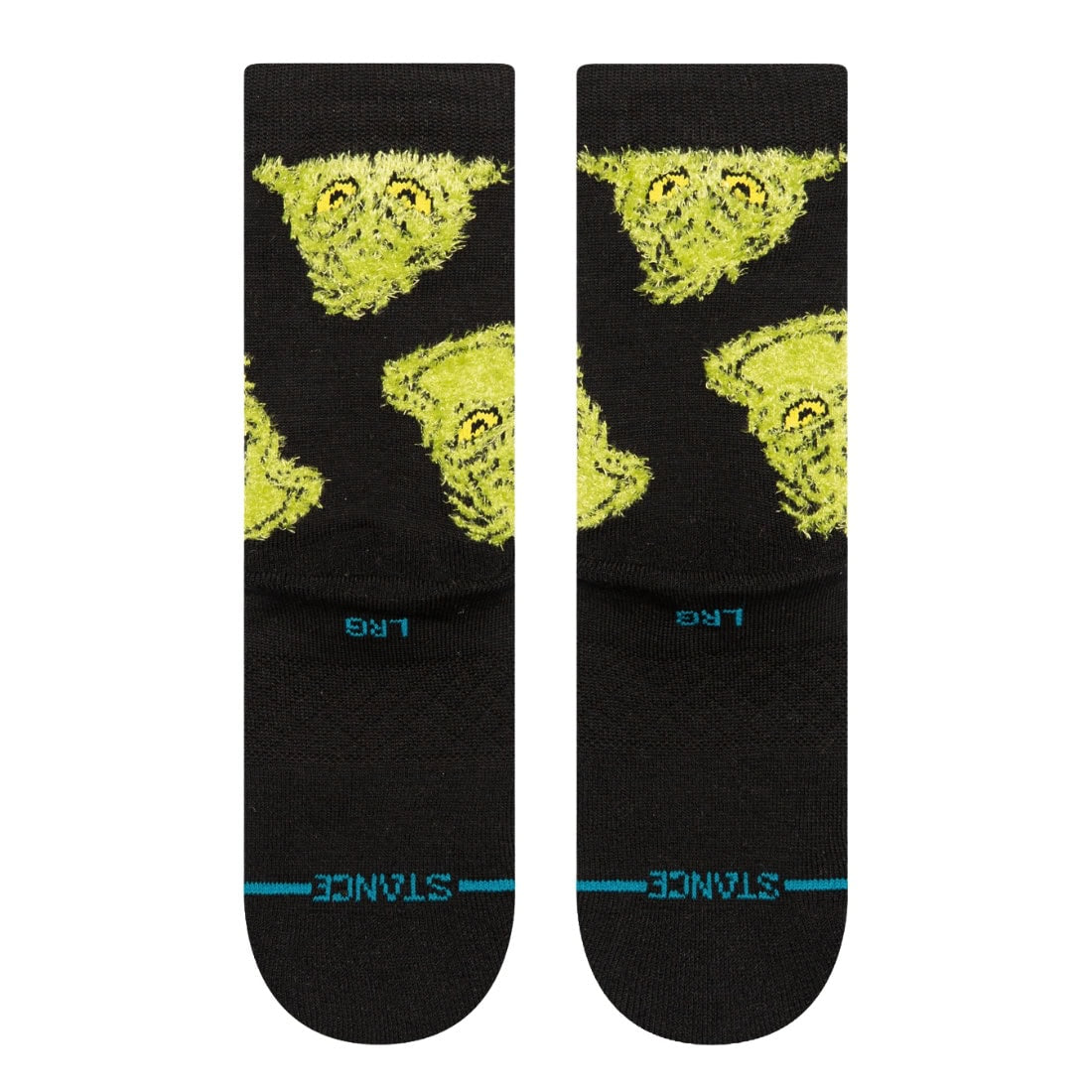 Stance x Grinch Kids Mean One Crew Socks - Black - Kids Crew Length Socks by Stance