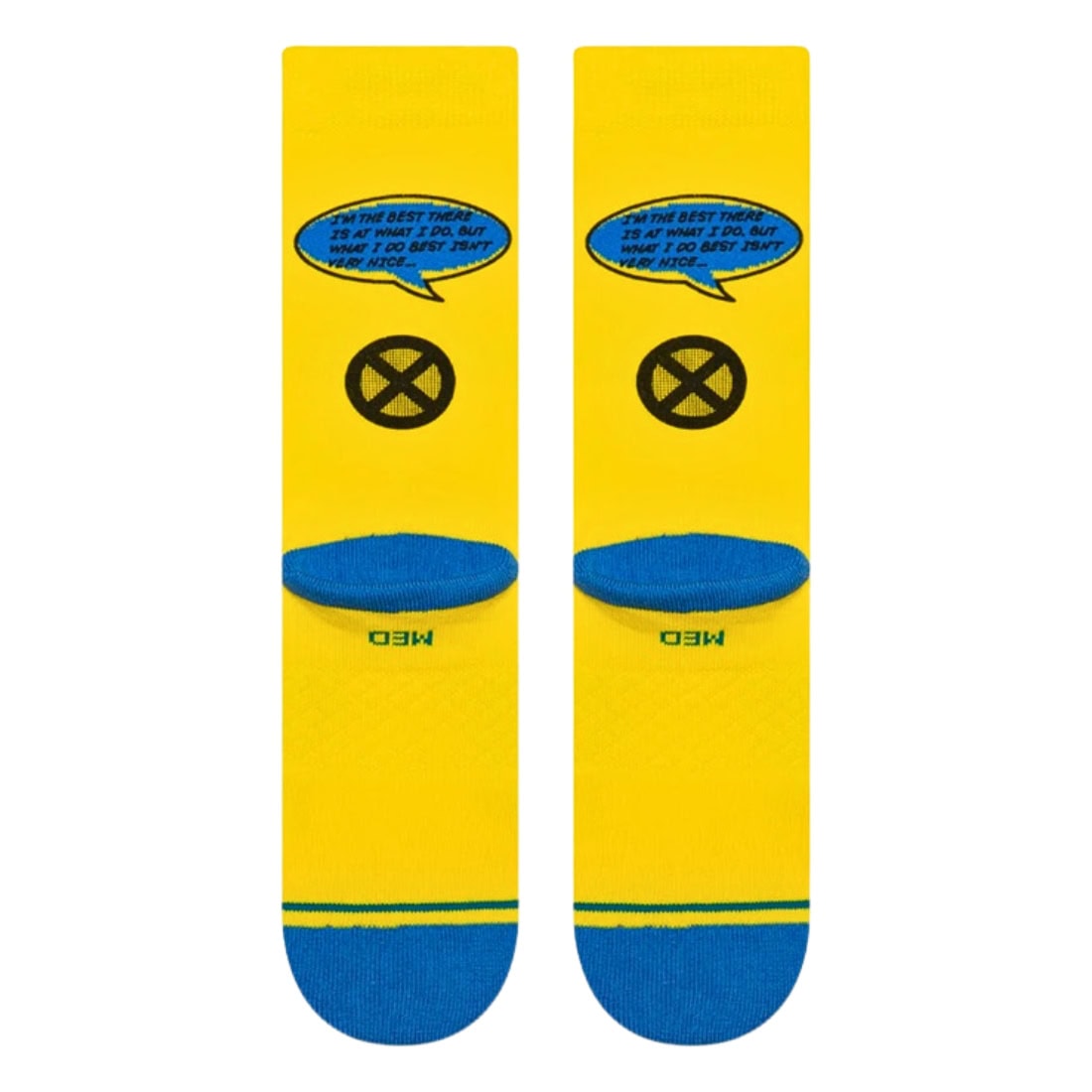 Stance x Marvel Wolverine Crew Socks - Yellow - Unisex Crew Length Socks by Stance