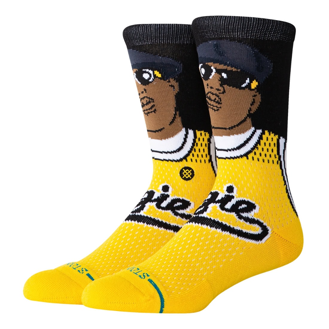 Stance X Notorious B.I.G Juicy Socks - Yellow - Unisex Crew Length Socks by Stance