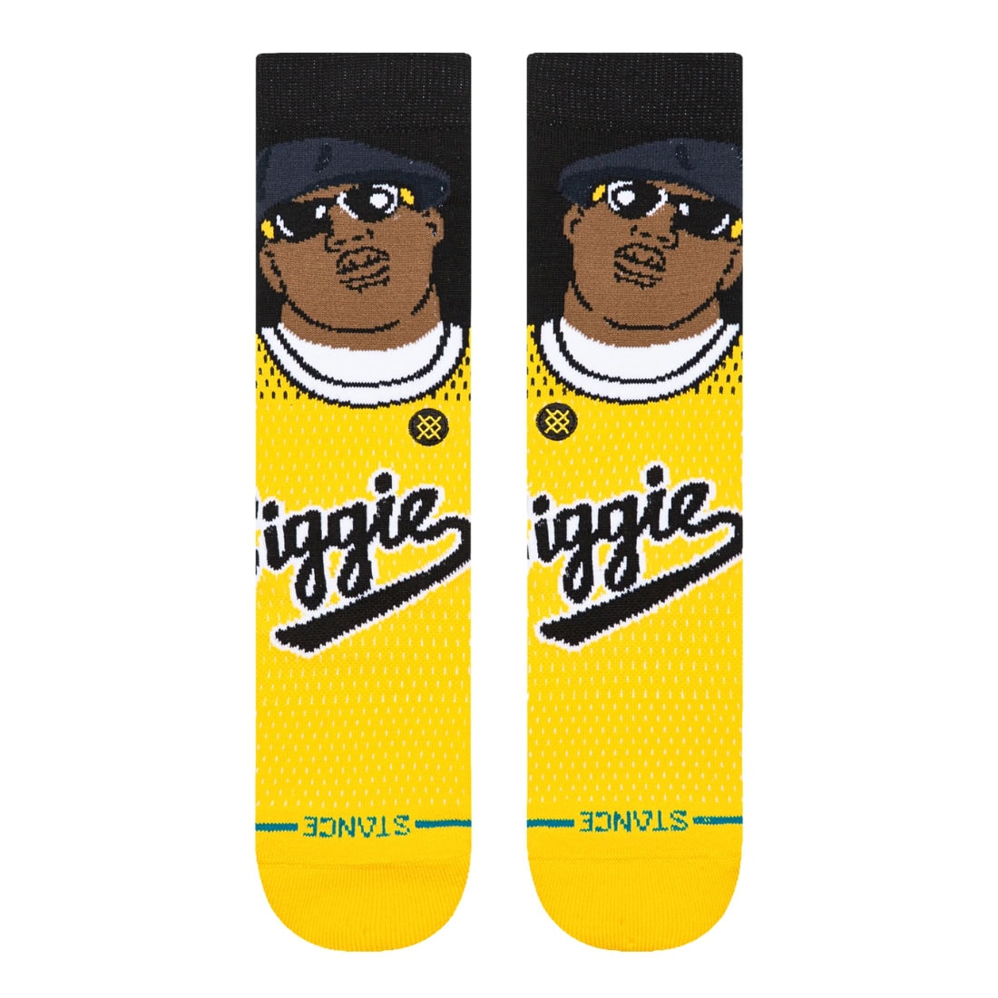 Stance X Notorious B.I.G Juicy Socks - Yellow - Unisex Crew Length Socks by Stance