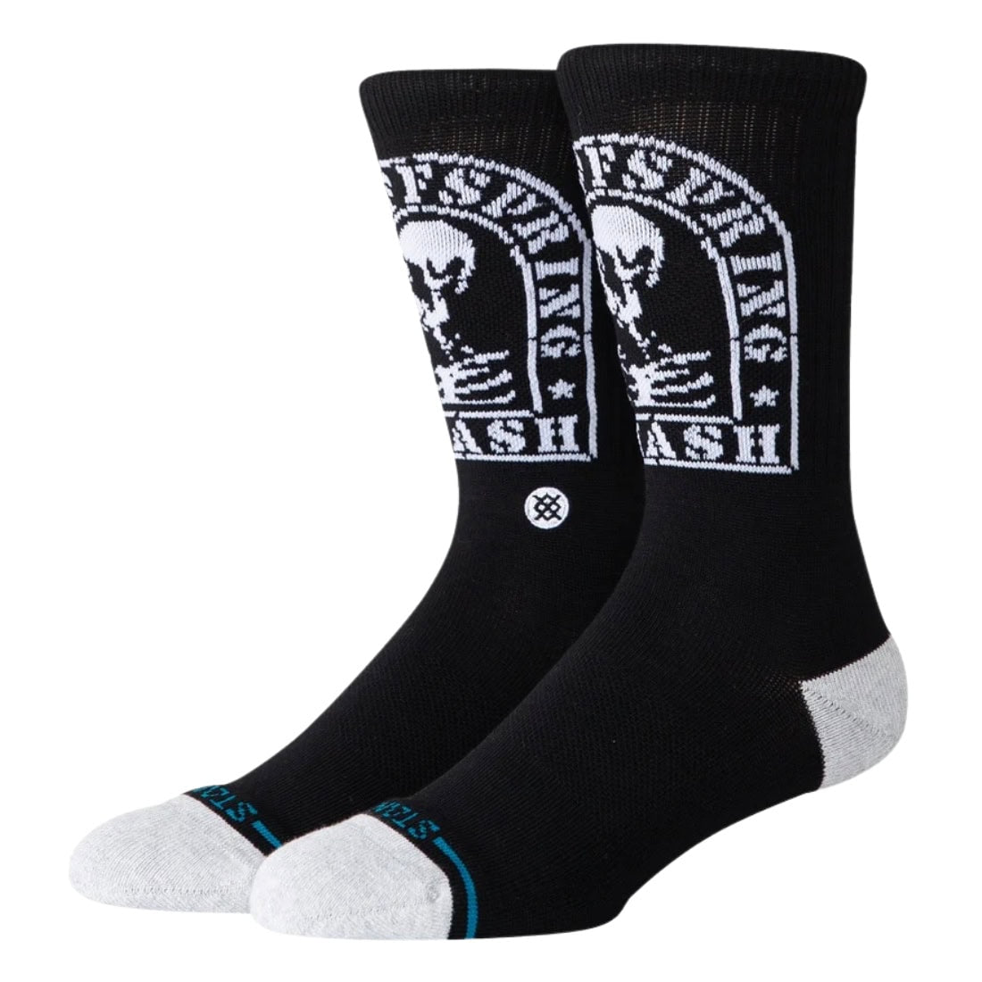 Stance x Offspring Smashed Crew Socks - Black - Unisex Crew Length Socks by Stance