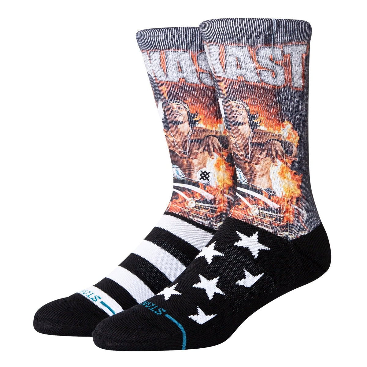 Stance X Outkast Stankonia Crew Socks - Black - Unisex Crew Length Socks by Stance