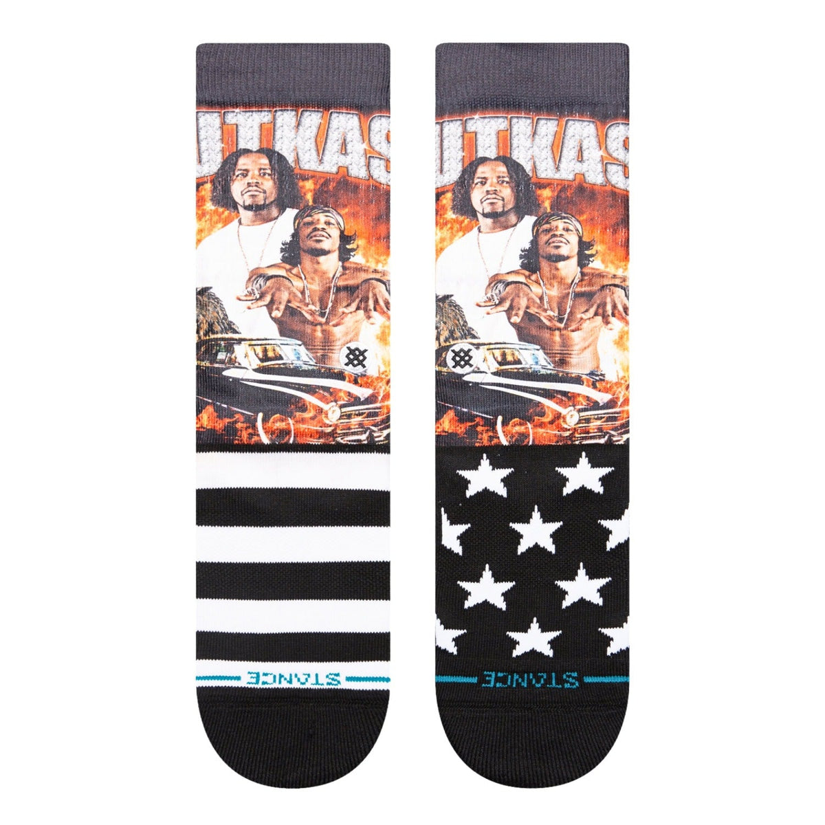 Stance X Outkast Stankonia Crew Socks - Black - Unisex Crew Length Socks by Stance