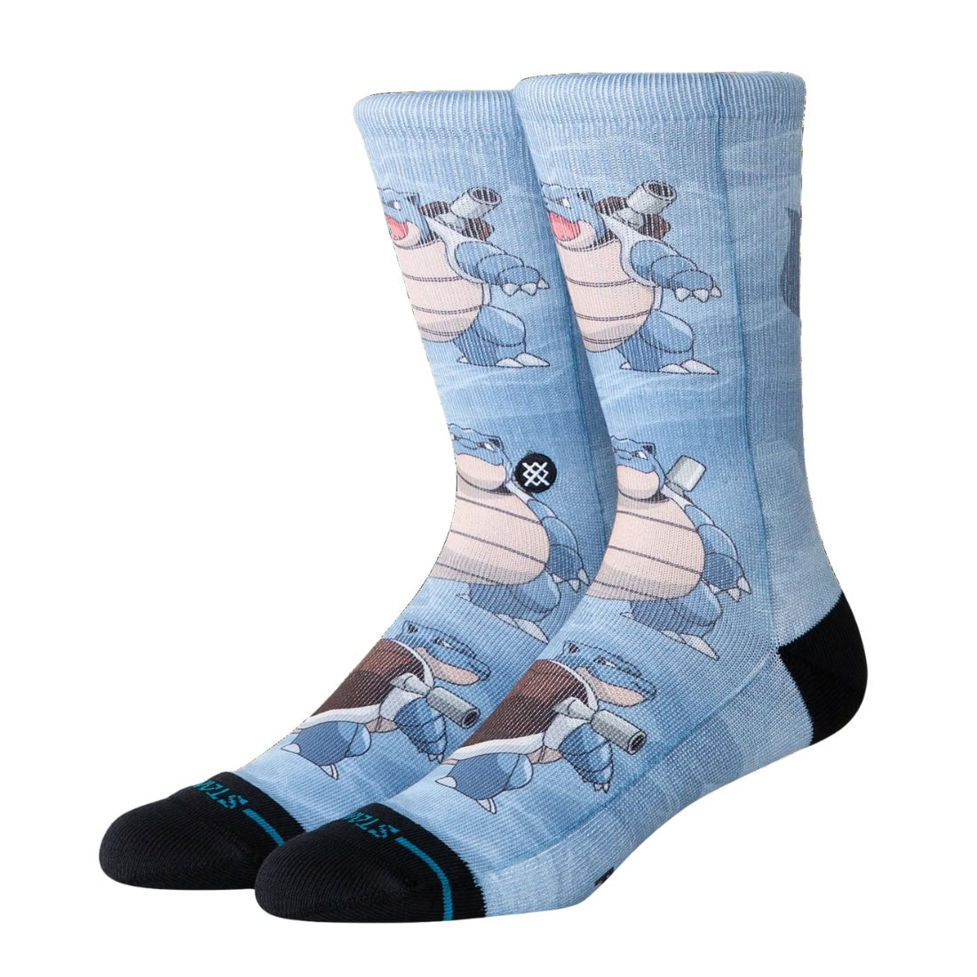 Stance x Pokemon Blastoise AOP Crew Socks - Blue - Unisex Crew Length Socks by Stance