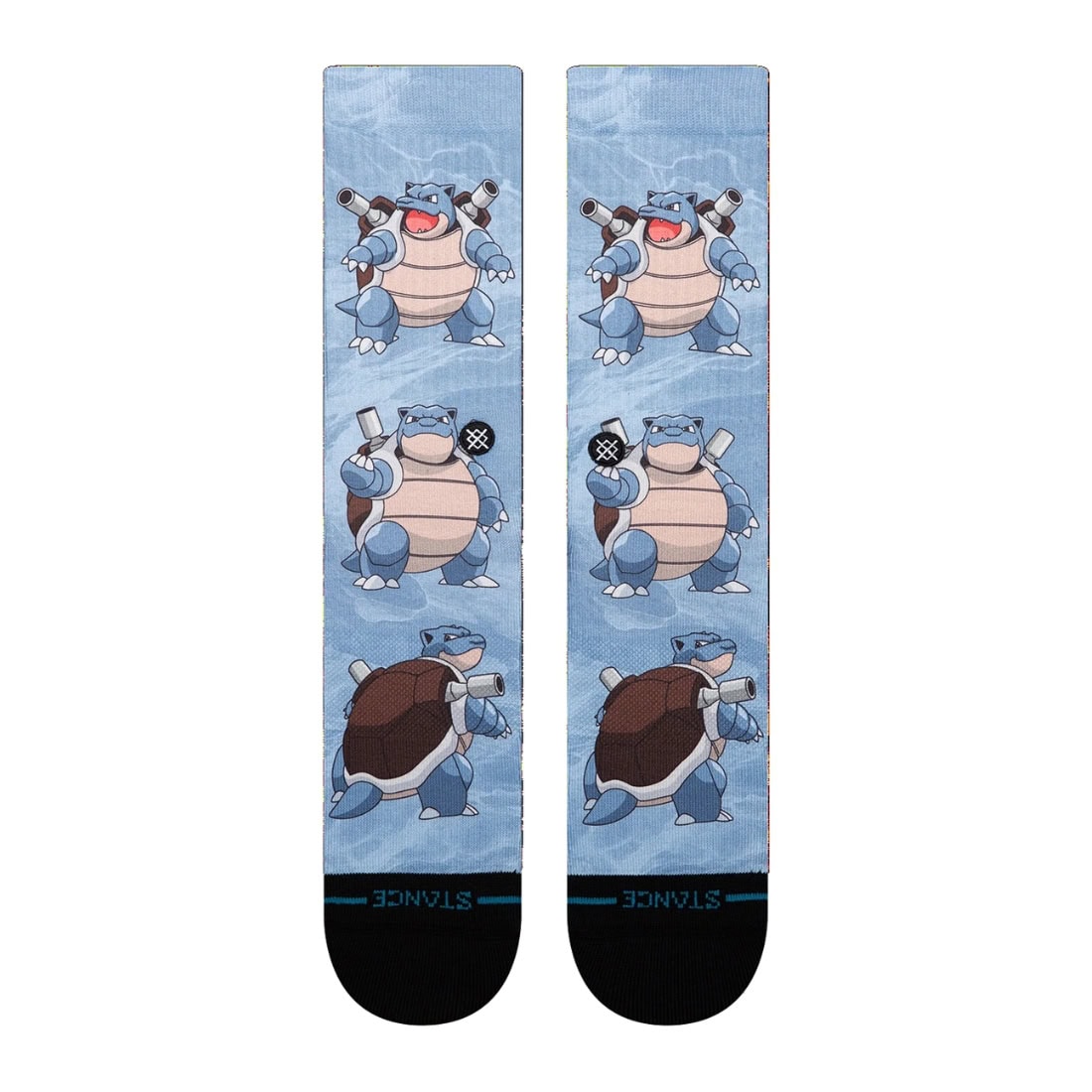 Stance x Pokemon Blastoise AOP Crew Socks - Blue - Unisex Crew Length Socks by Stance