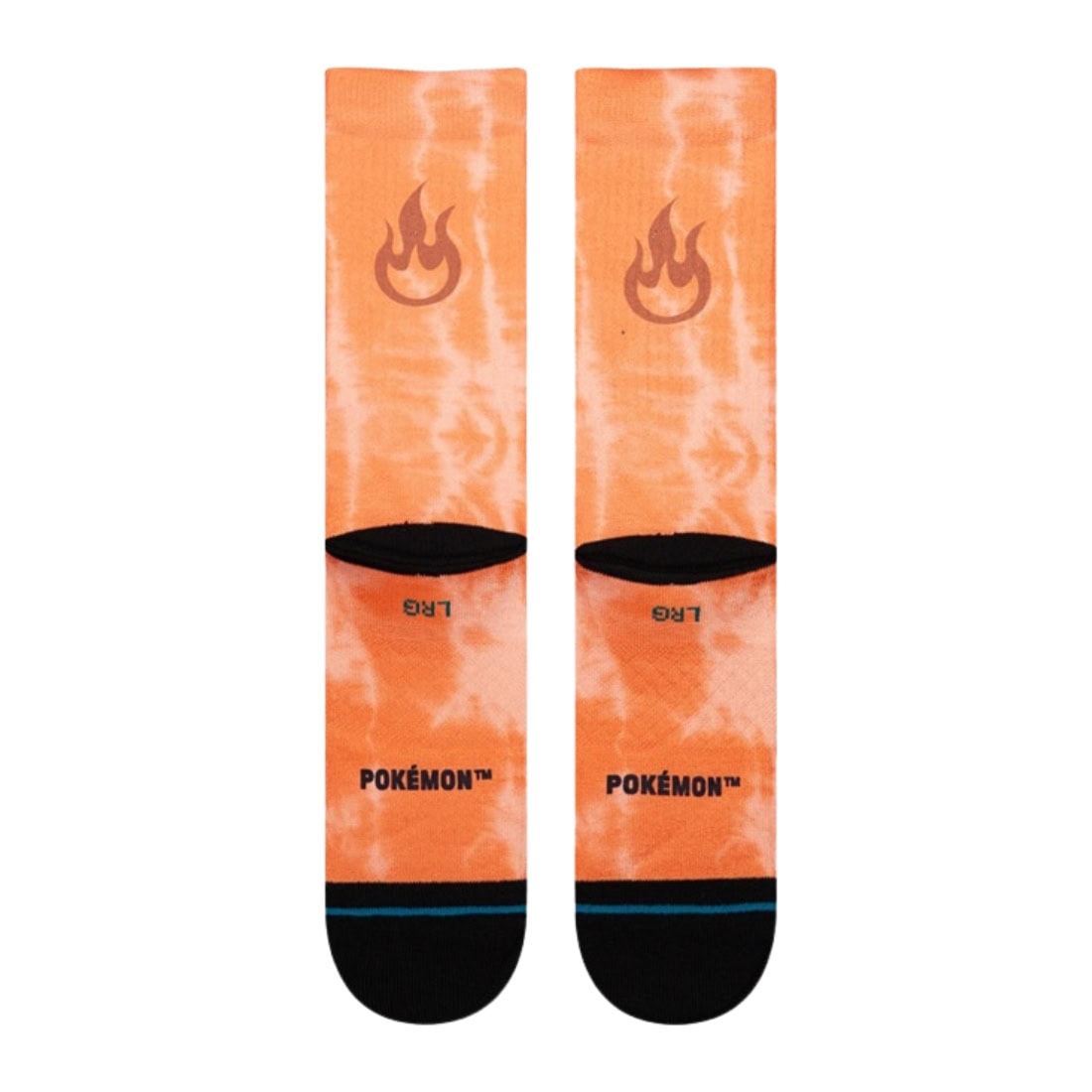 Stance x Pokemon Charizard AOP Crew Socks - Orange - Unisex Crew Length Socks by Stance