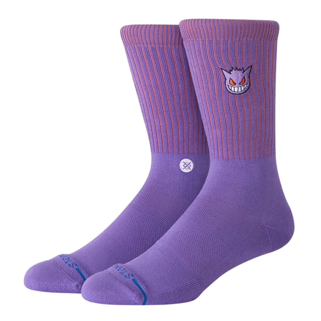 Stance x Pokemon Gengar Crew Sock - Purple - Unisex Crew Length Socks by Stance
