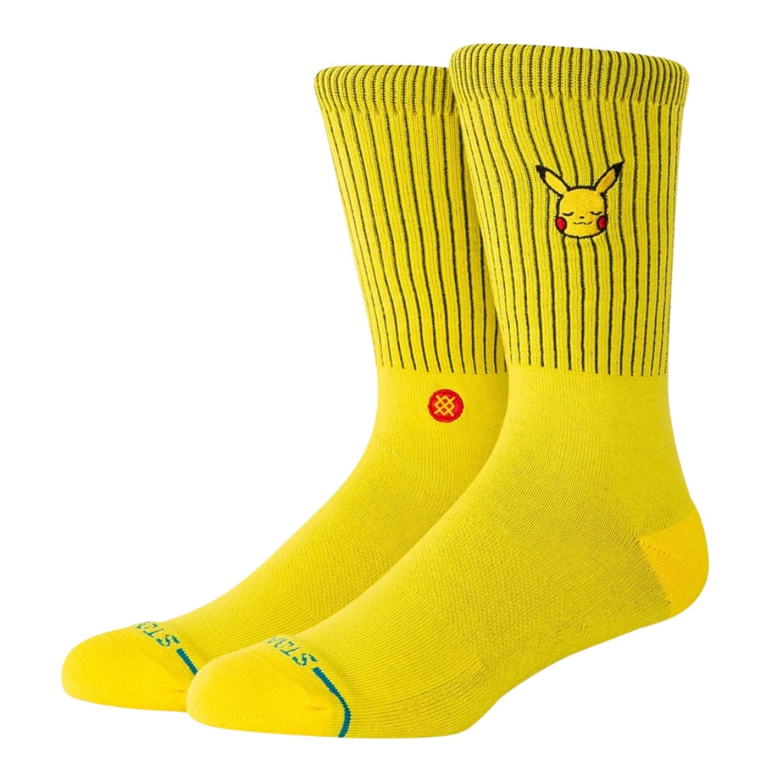 Stance x Pokemon Pikachu Crew Sock - Yellow - Unisex Crew Length Socks by Stance
