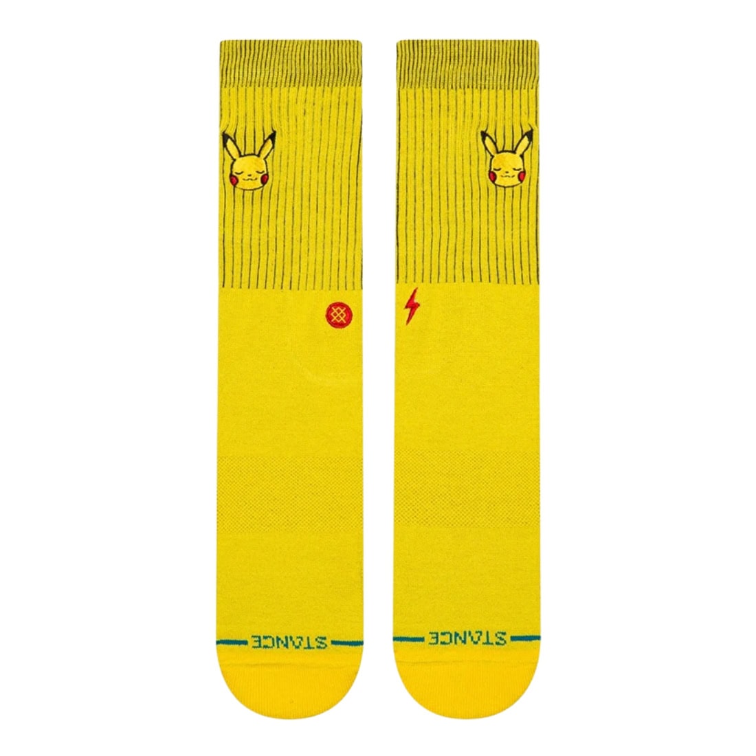 Stance x Pokemon Pikachu Crew Sock - Yellow - Unisex Crew Length Socks by Stance