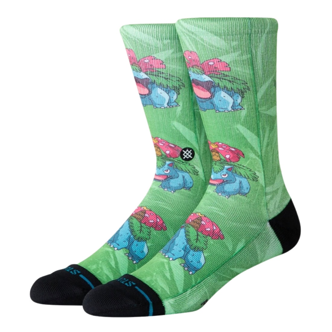 Stance x Pokemon Venusaur AOP Crew Socks - Green - Unisex Crew Length Socks by Stance