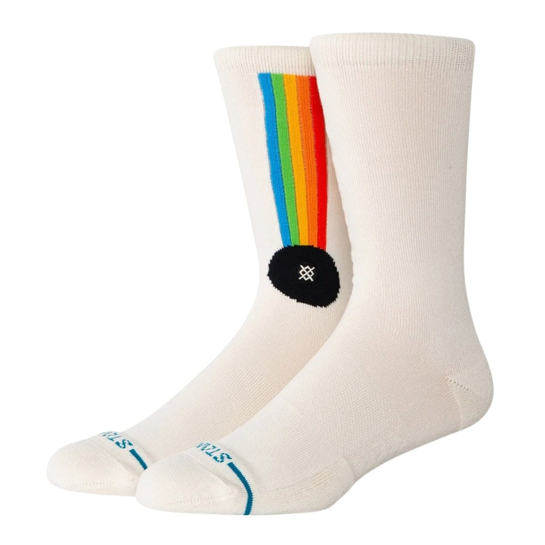 Stance x Polaroid Aperture Crew Sock - White - Unisex Crew Length Socks by Stance
