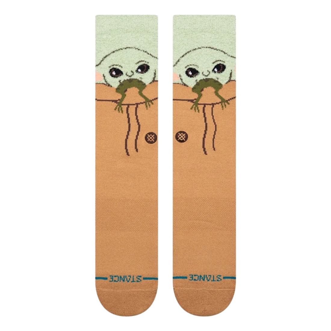 Stance x Star Wars Grogu Hungry Crew Sock - Green - Unisex Crew Length Socks by Stance