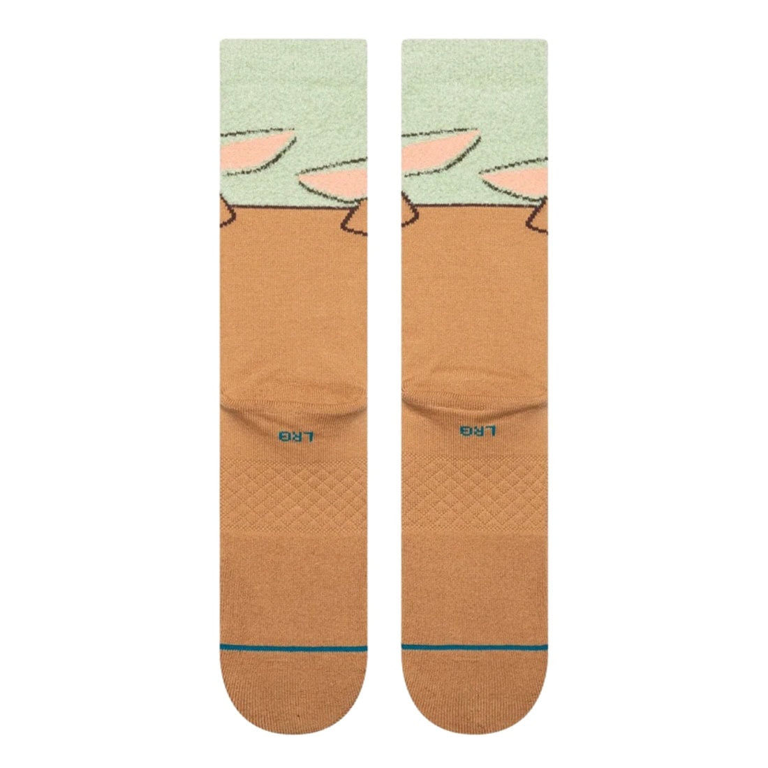 Stance x Star Wars Grogu Hungry Crew Sock - Green - Unisex Crew Length Socks by Stance
