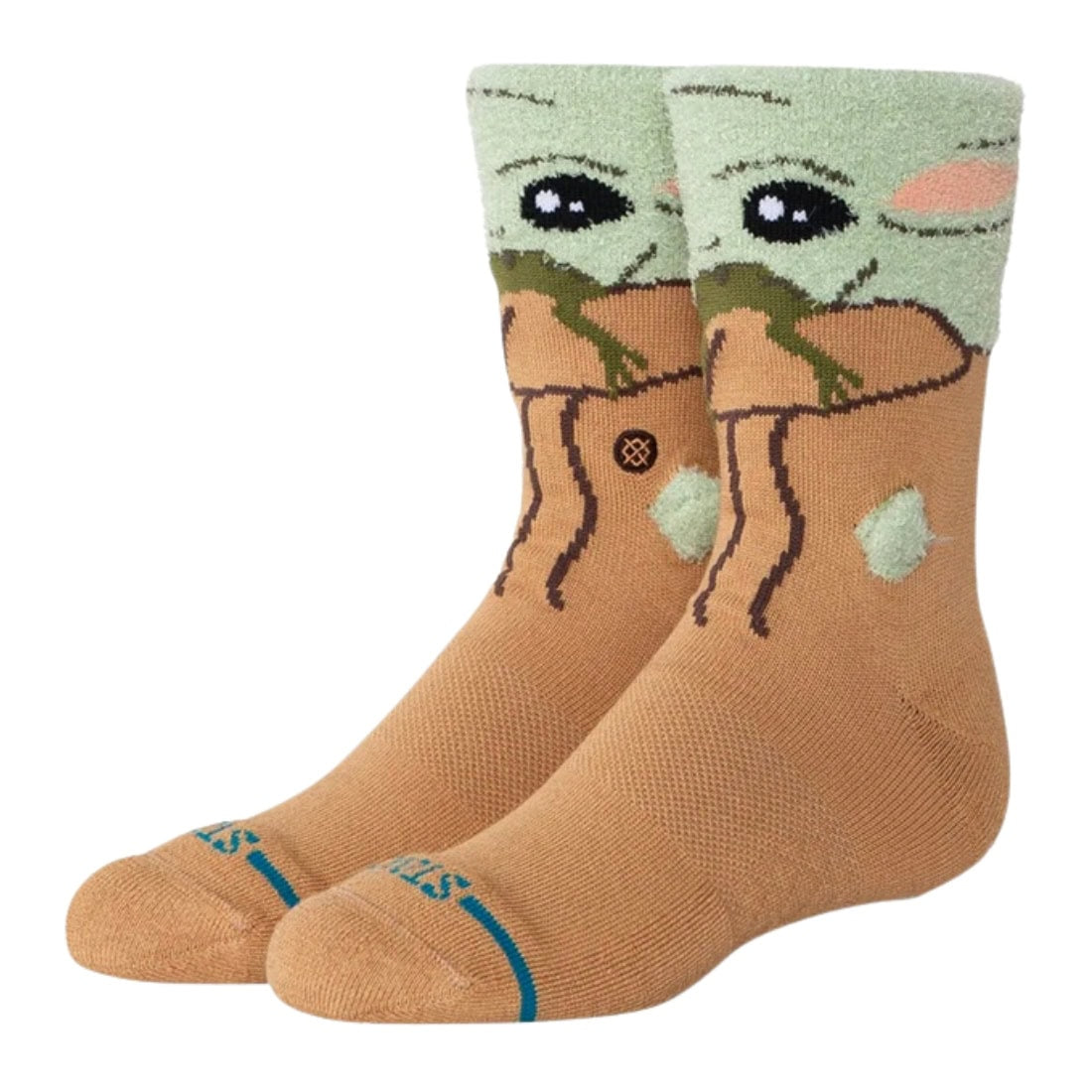 Stance x Star Wars Grogu Hungry Kids Crew Socks - Green - Kids Crew Length Socks by Stance