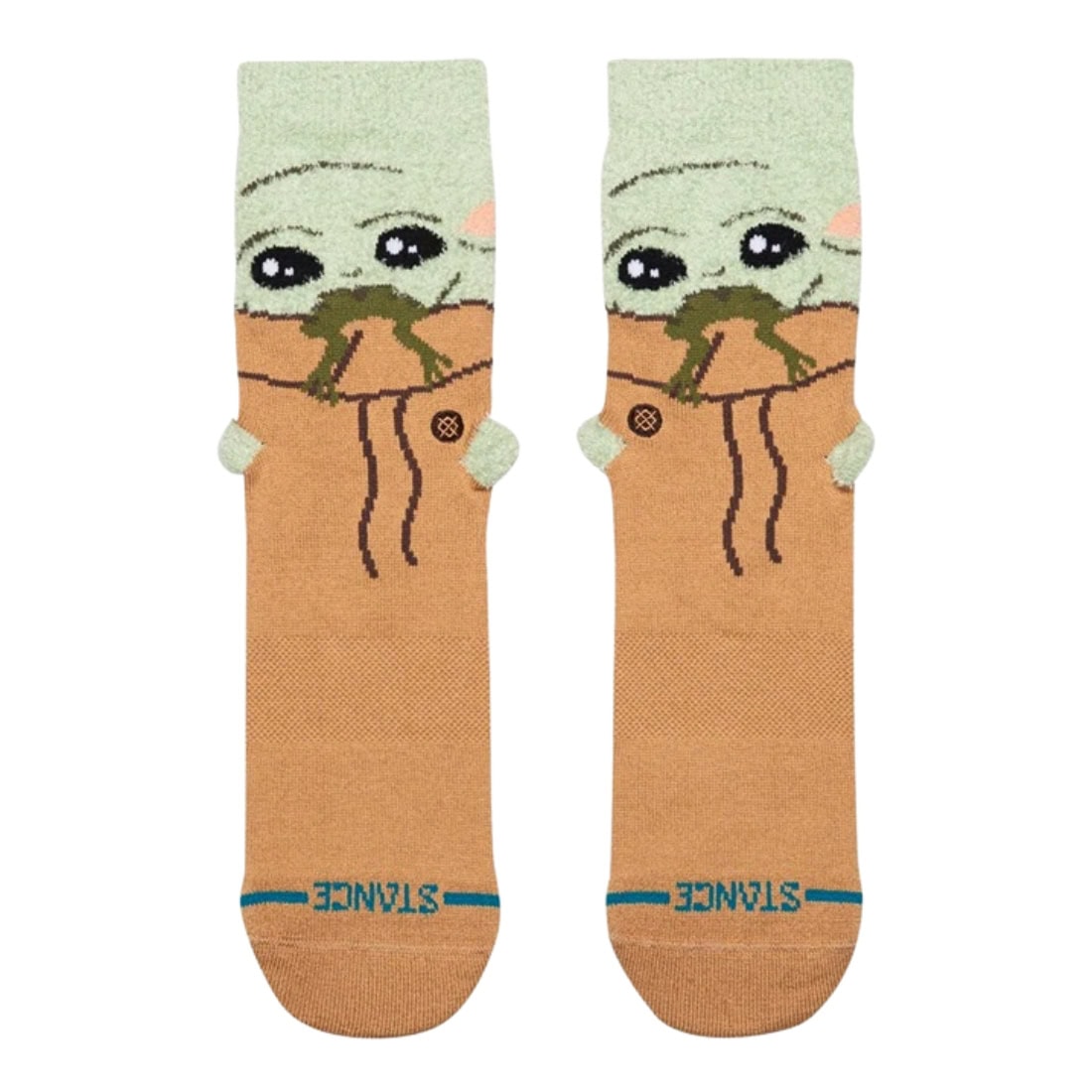 Stance x Star Wars Grogu Hungry Kids Crew Socks - Green - Kids Crew Length Socks by Stance