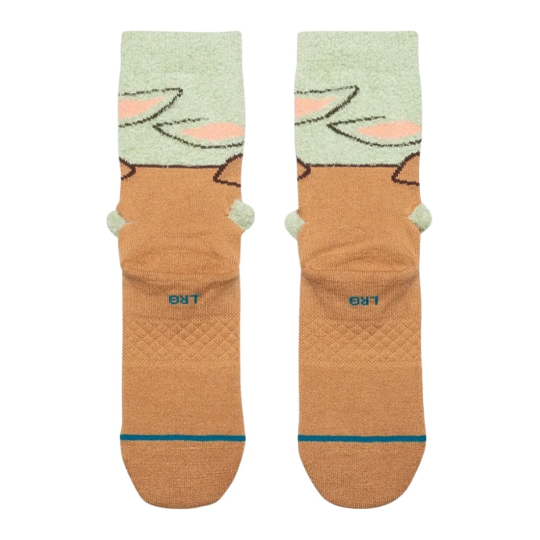 Stance x Star Wars Grogu Hungry Kids Crew Socks - Green - Kids Crew Length Socks by Stance