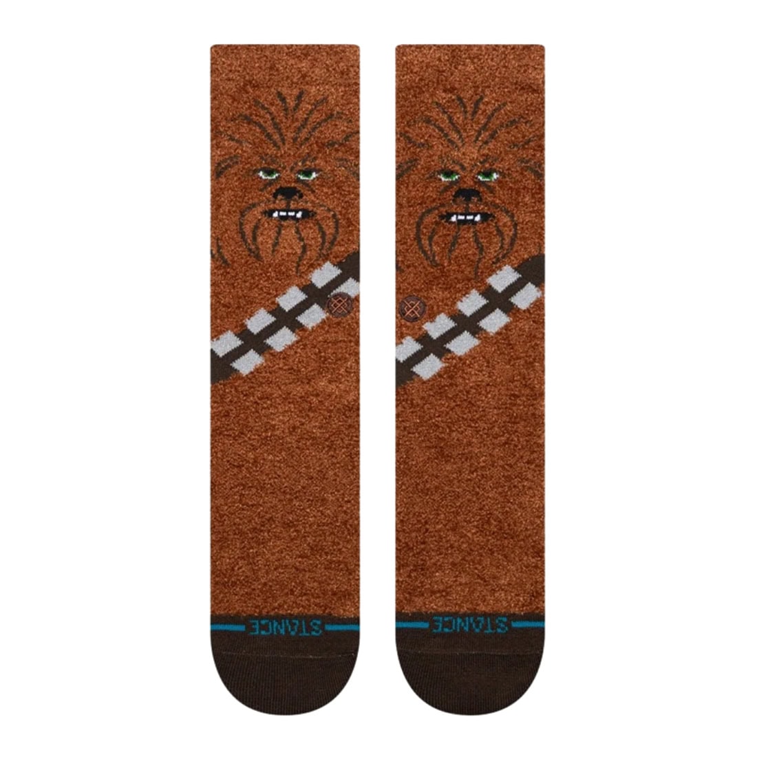 Stance x Star Wars Chewie Crew Sock - Brown - Unisex Crew Length Socks by Stance