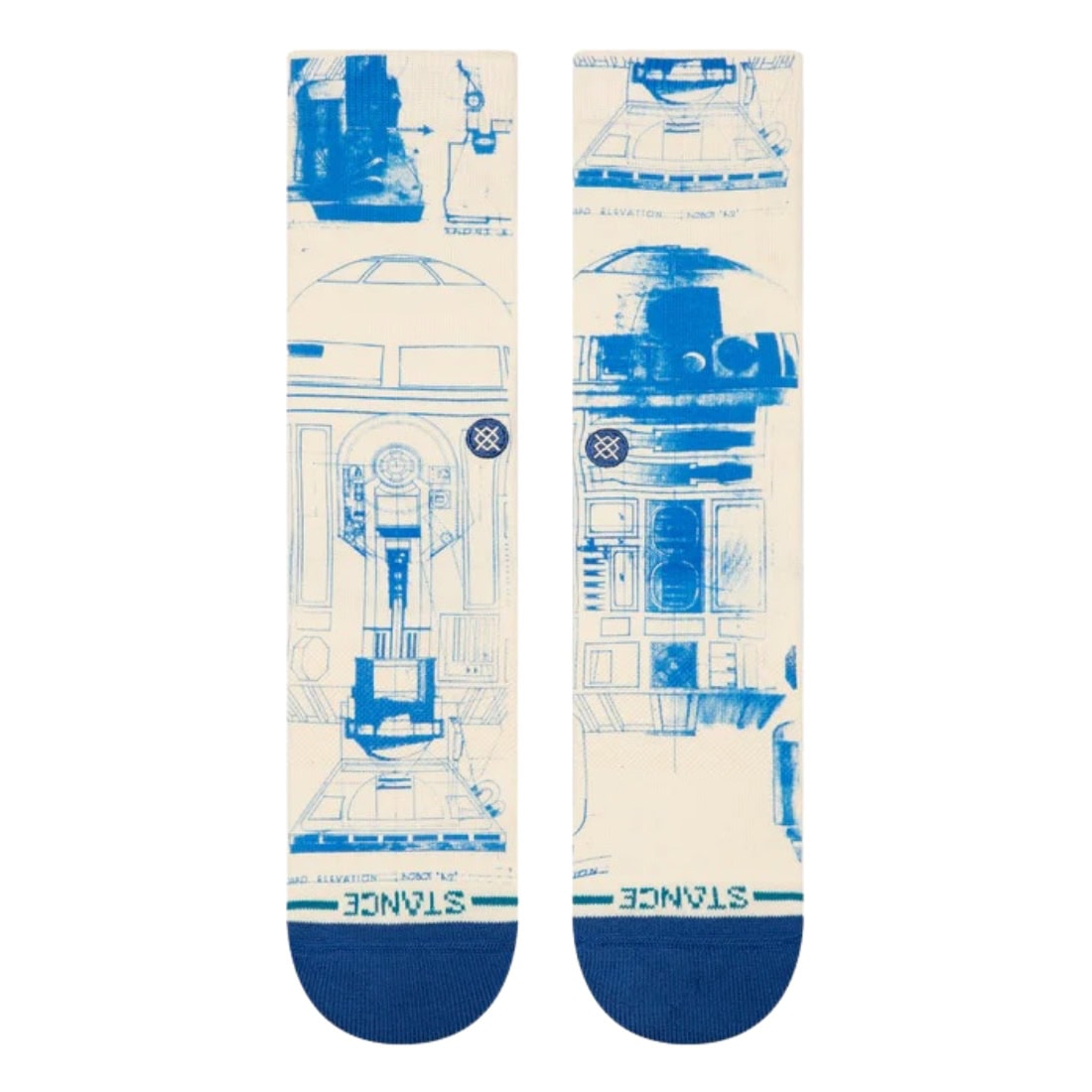 Stance x Star Wars R2D2 Crew Socks - Canvas - Unisex Crew Length Socks by Stance