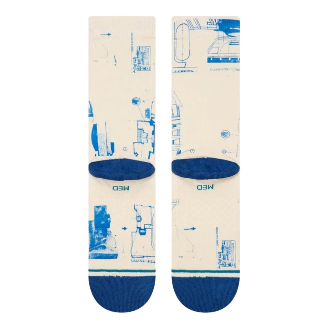 Stance x Star Wars R2D2 Crew Socks - Canvas - Unisex Crew Length Socks by Stance