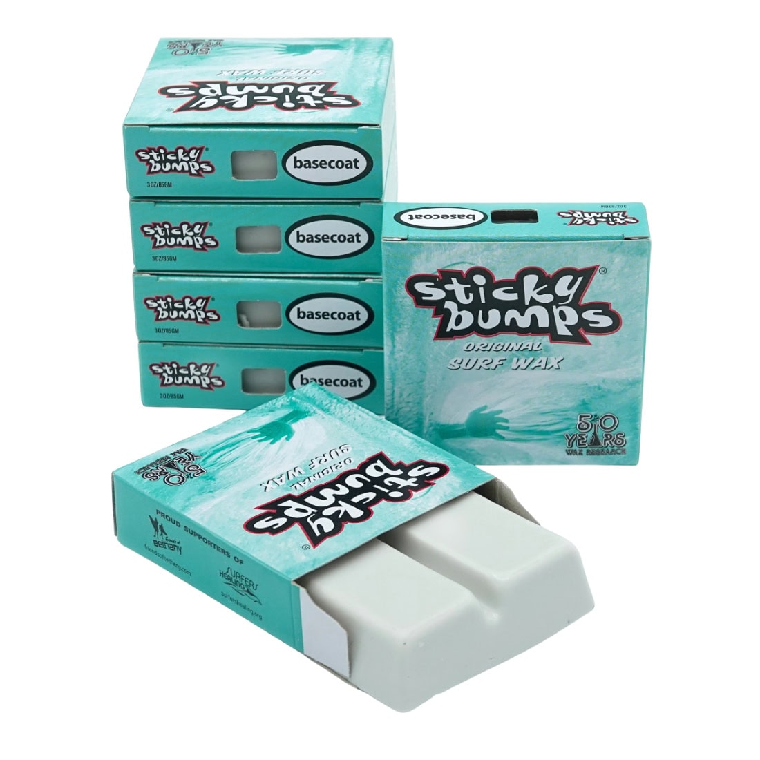 Sticky Bumps Base Coat Surf Wax - Mint - Surfboard Wax by Sticky Bumps One Size