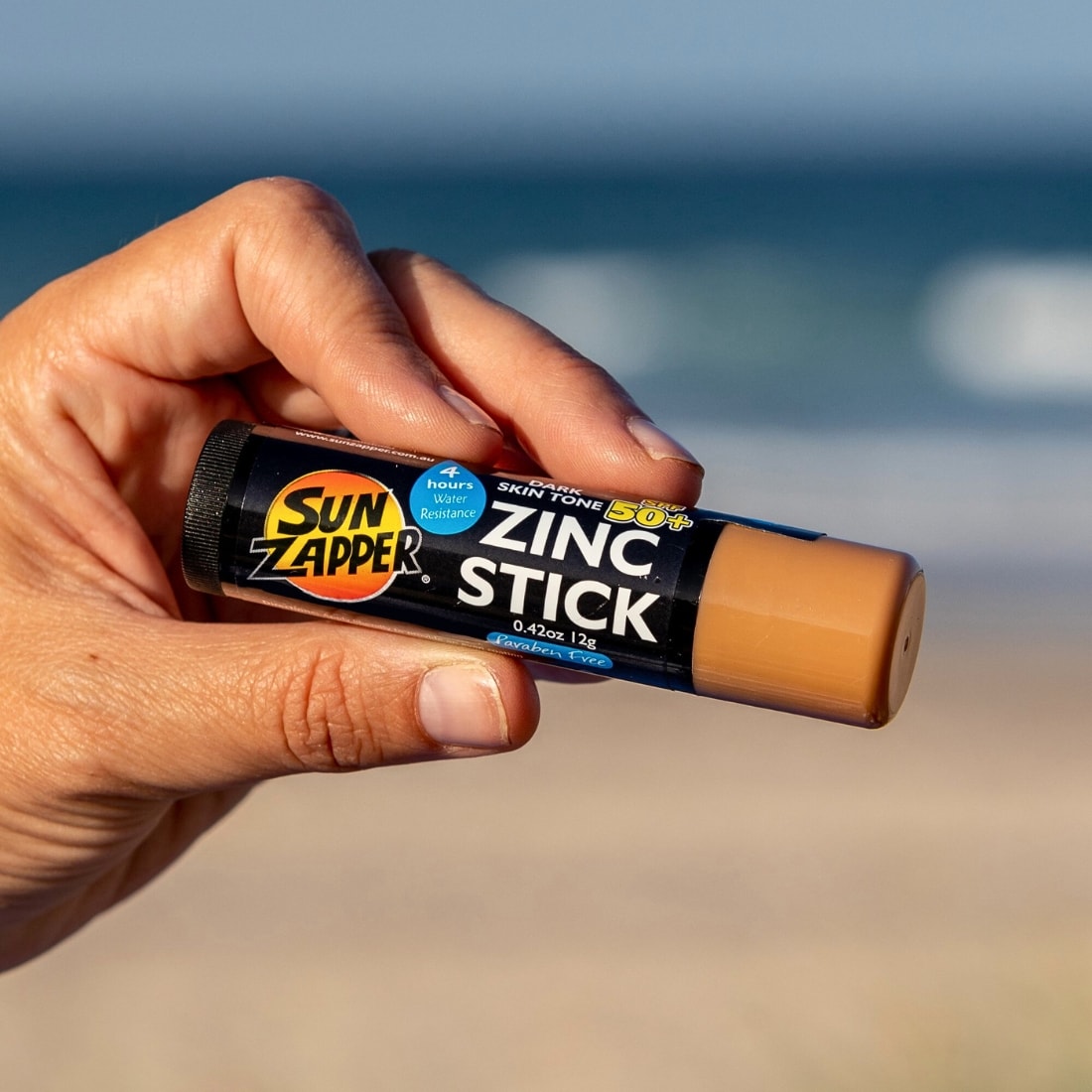 Sun Zapper Coloured SPF 50+ Zinc Stick - Dark Skin Tone | Free UK ...