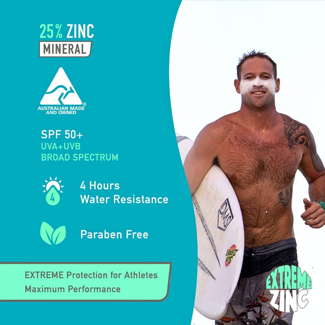 Sun Zapper Extreme Zinc SPF50+ Face Stick - Shell White