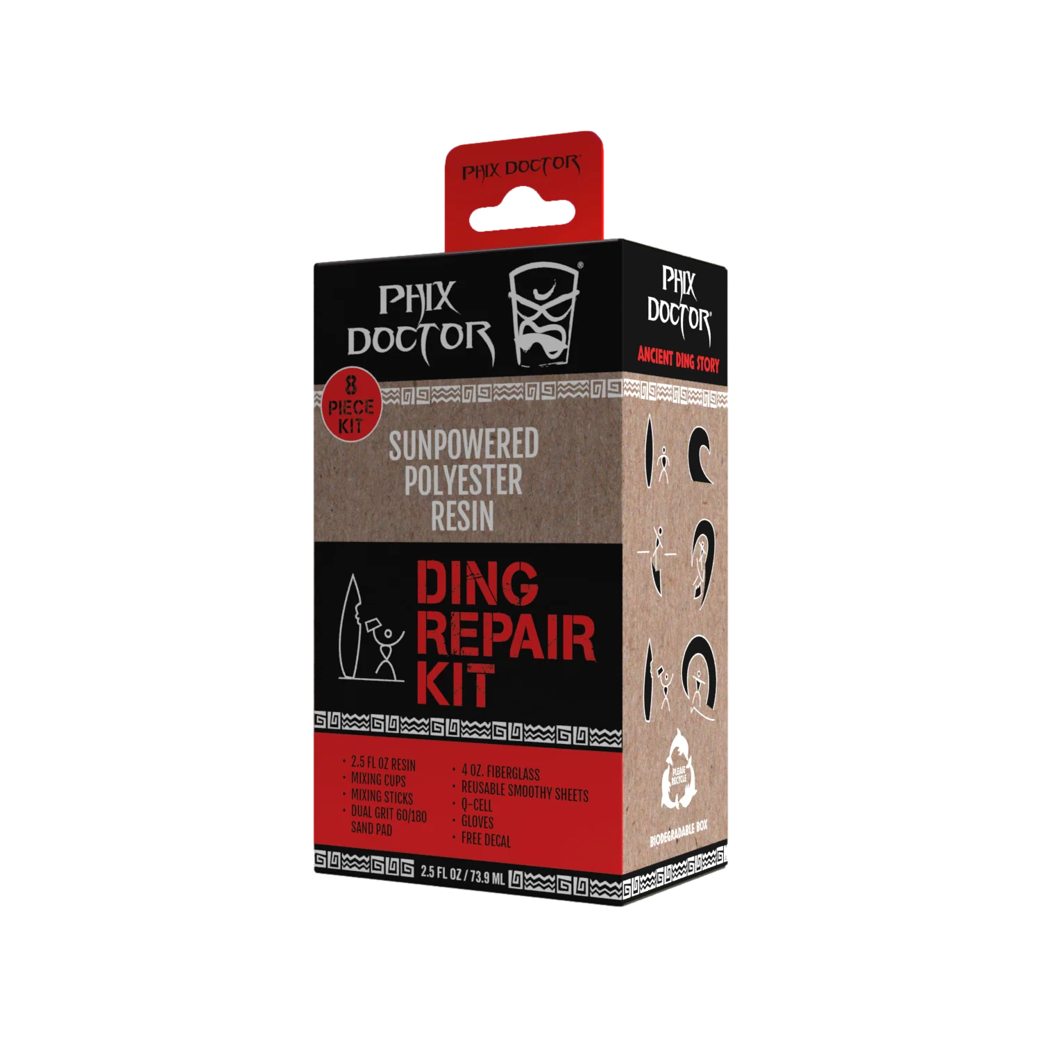 Phix Doctor Sunpowered Epoxy Repair Kit Standard 2.5oz - Epoxy Resin Surfboard Repair by Phix Doctor 2.5oz
