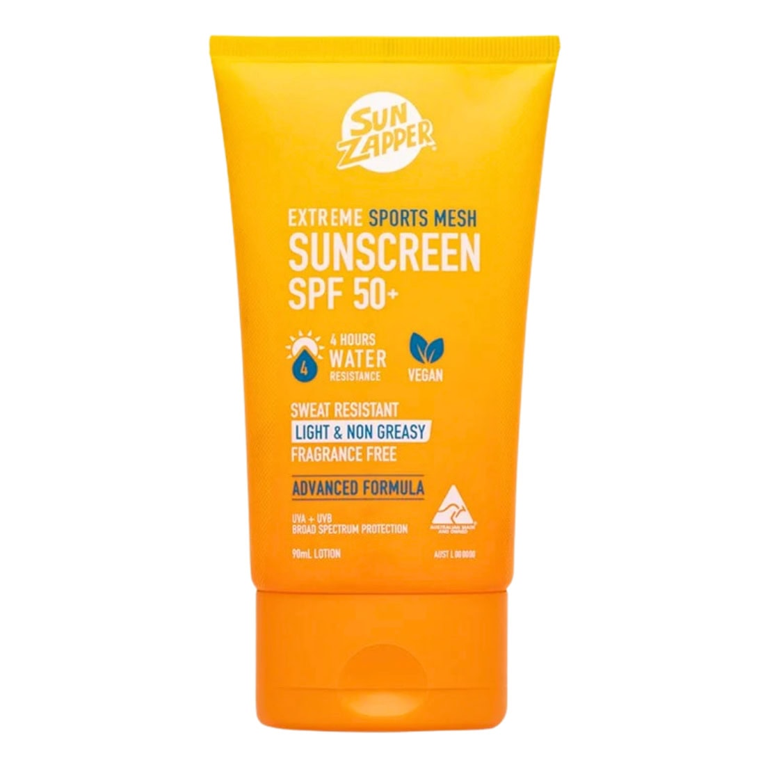 Sun Zapper Sports Mesh Extreme 4Hrs Waterproof Sunscreen - Clear - Sunscreen by Sun Zapper 90ml