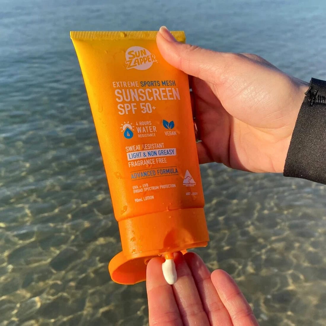 Sun Zapper Sports Mesh Extreme 4Hrs Waterproof Sunscreen - Clear - Sunscreen by Sun Zapper 90ml